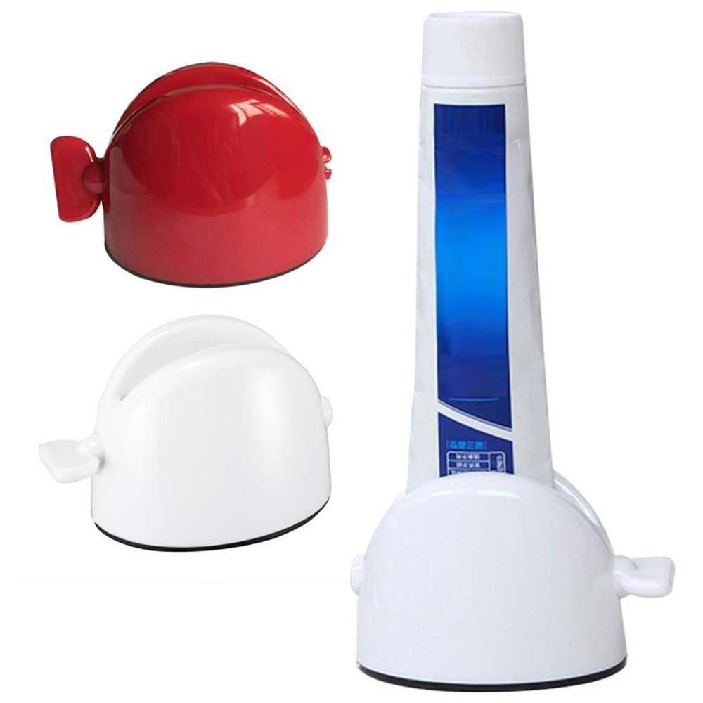 【 ELEGANT 】 Dispenser Odol Plastik Berguna Presser Lazy Tools Manual Toothbrush Holder