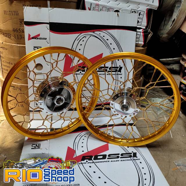 Velg Pelek Vixion Old JariJari Stell Kepang Velg Gold