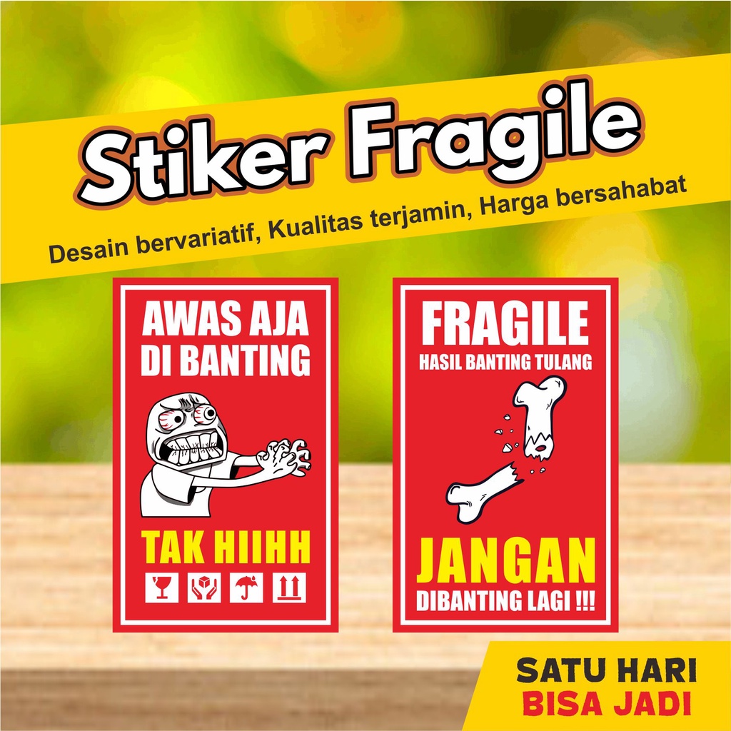 

Stiker Fragile Handle With Care Sticker Video Unboxing Pengiriman Paket Olshop