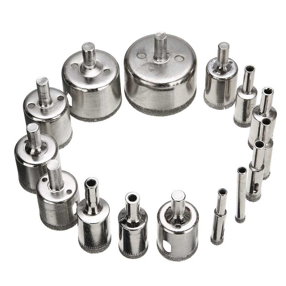 (100% BARANG ORI) Taffware Mata Bor Diamond Coated Hole Drill Bit 6mm-50mm 15PCS GJ0105