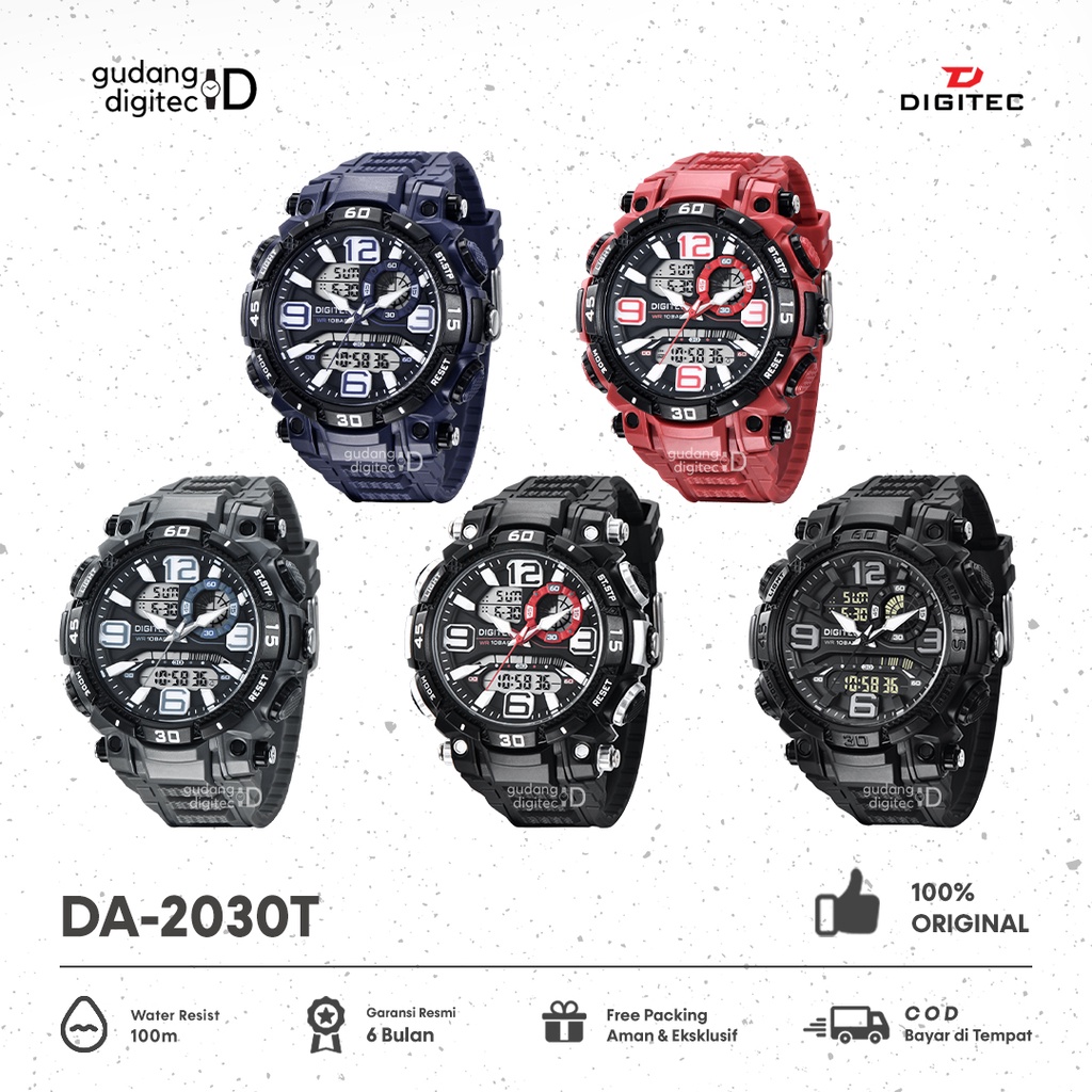 DIGITEC DA 2030/ Jam tangan pria/ Digitec DA2030T/ WATCH ORIGINAL