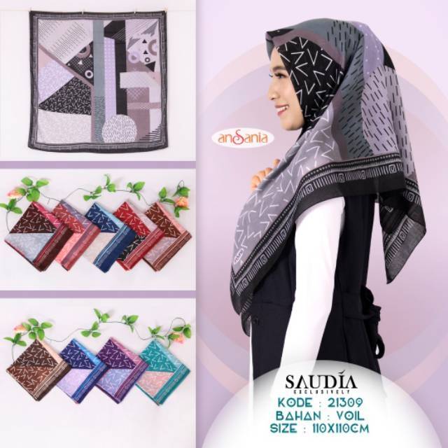 Jilbab Saudia Motif Arwa