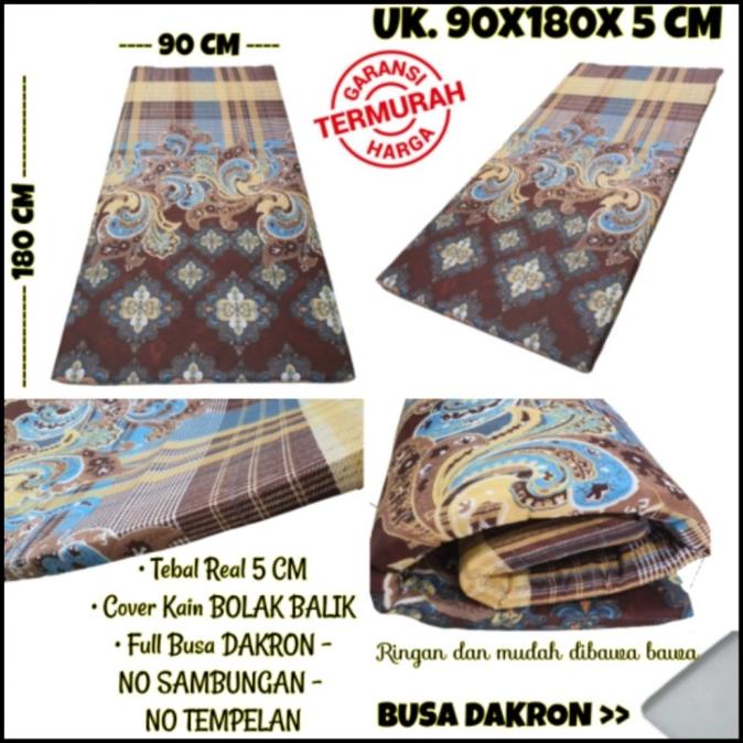 Kasur Lipat Busa Dakron 90X180 Cm