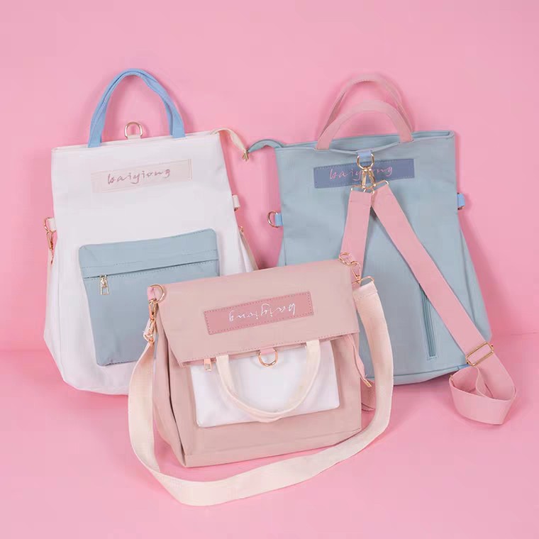 Casual Backapck Tas Ransel Backpack 2in1