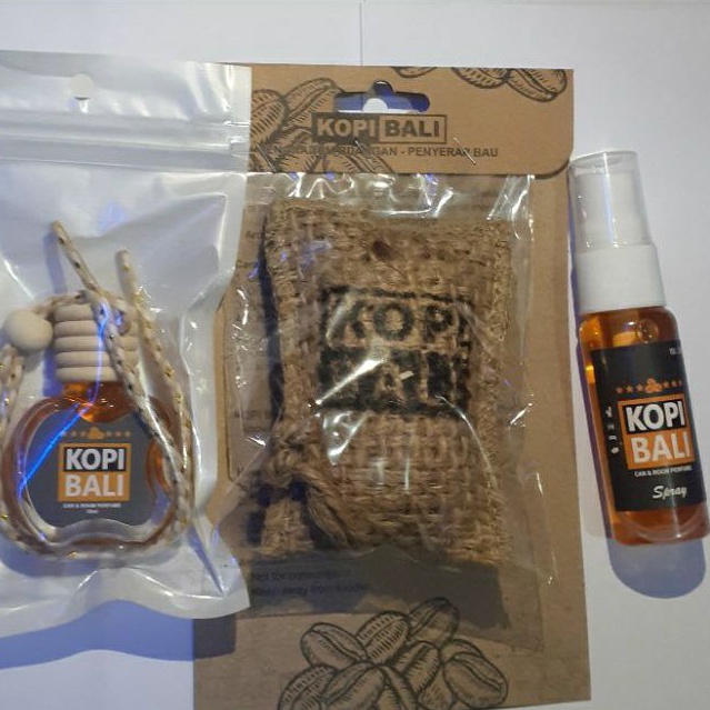 PAKET PARFUM (BIJI KOPI+KOPI BALI GANTUNG+KOPI BALI 20 ML)