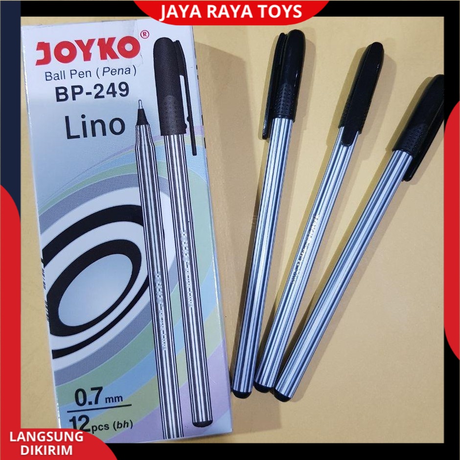 Pen Ballpoint Lino JOYKO BP-249 Pulpen Lino / Pena 0,7 Hitam / Biru 1pcs Bisa Cod