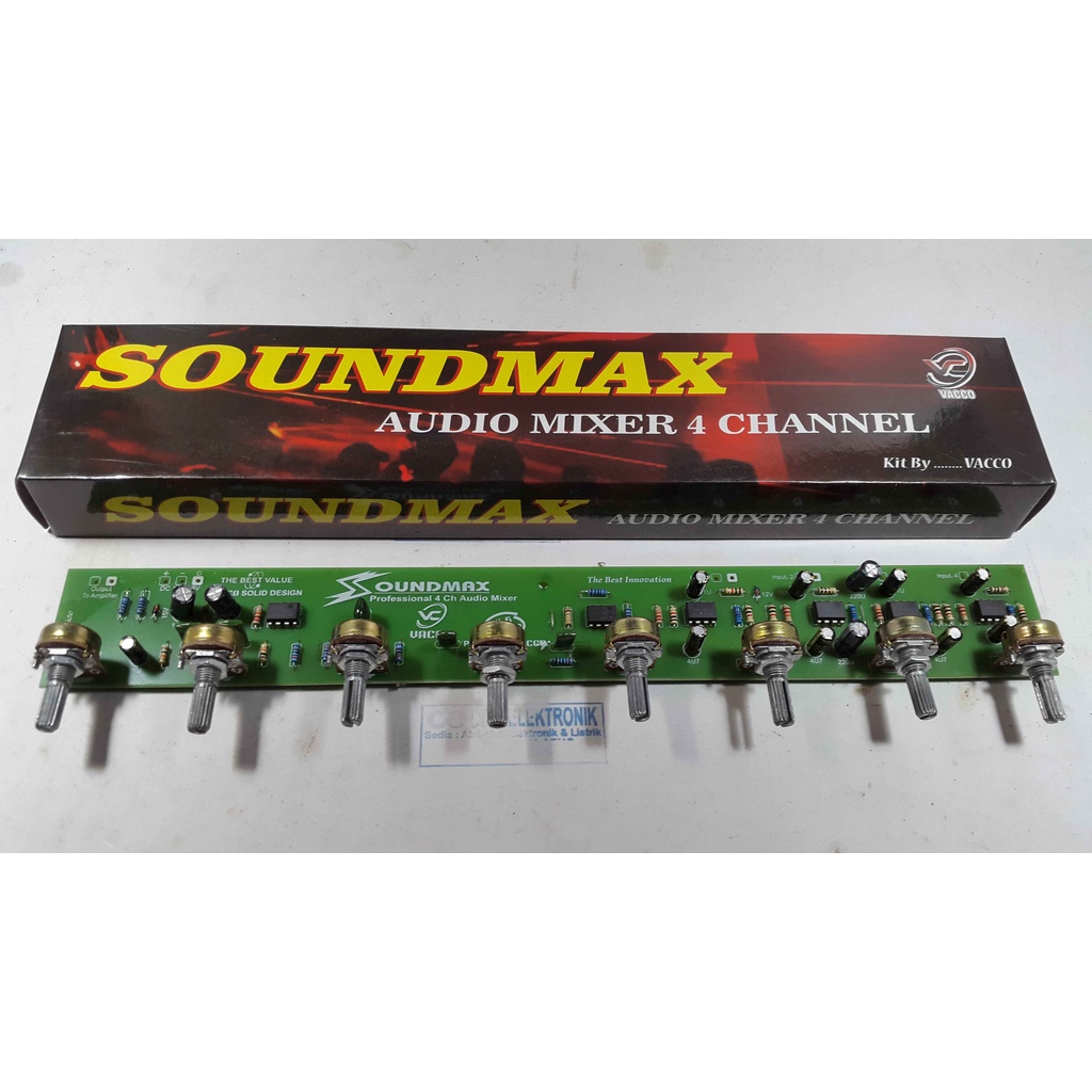 KIT AUDIO MIXER 4 CHANNEL MIC