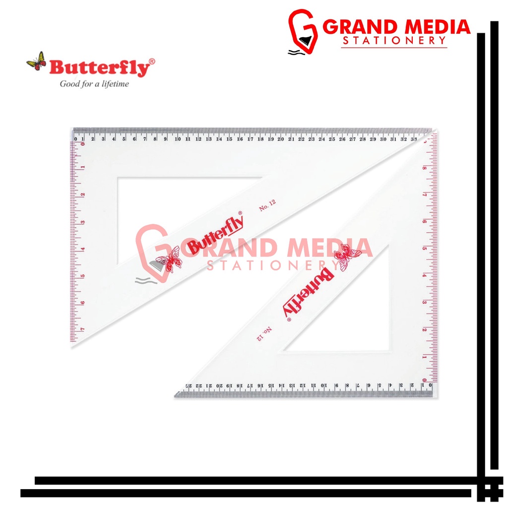 

[GRAND MEDIA] PENGGARIS SEGITIGA BUTTERFLY SET NO 12