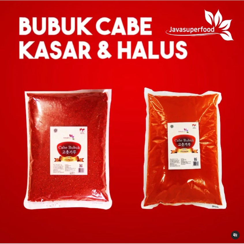 500g Gochugaru BUBUK CABE  / CHILI POWDER KOREA 500g - halus dan kasar