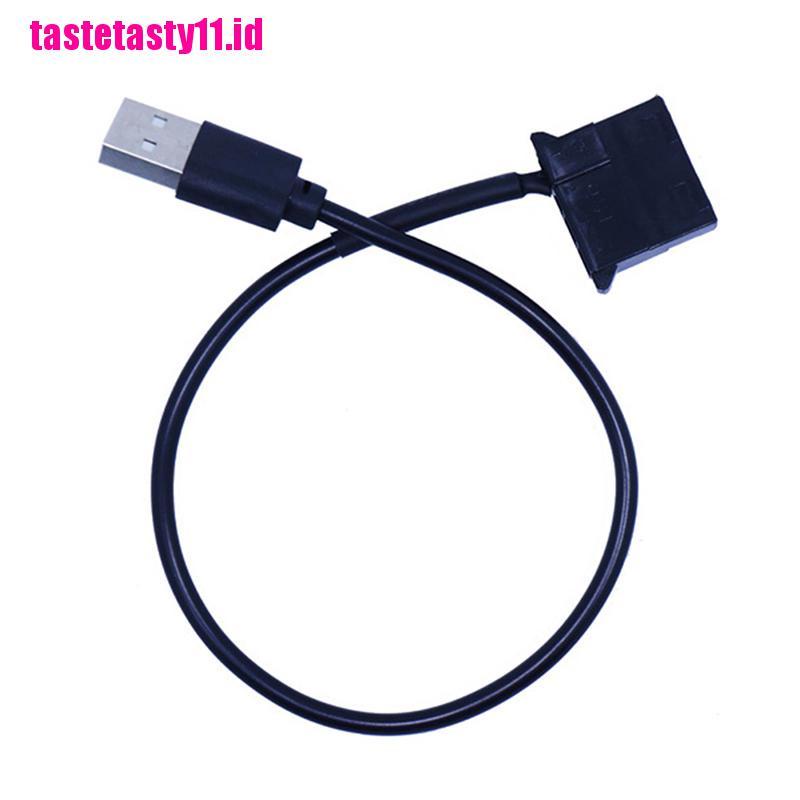 【TTID】USB to Molex 4 Pin PC Computer Cooling Fan 1 Feet Connector Cable Adapter