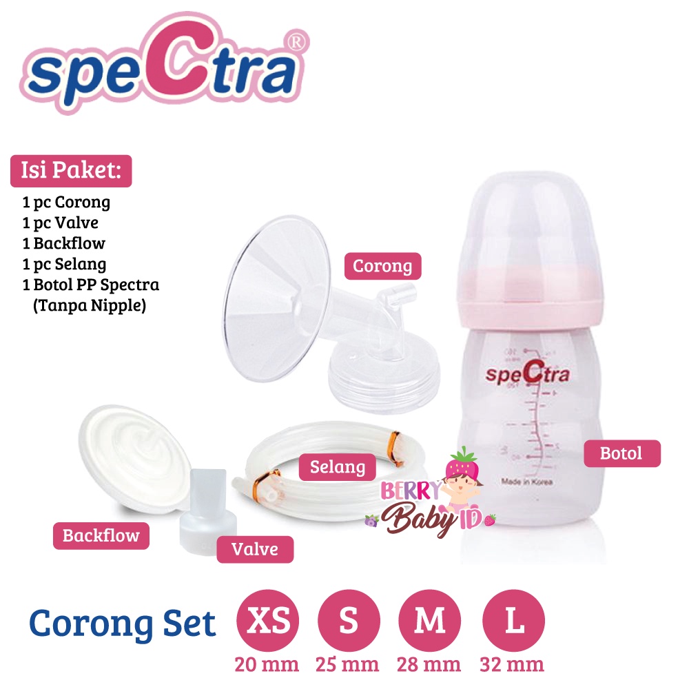 Spectra Set Corong Plus Botol Wide Neck Corong Set Pompa ASI SPR008 Berry Mart