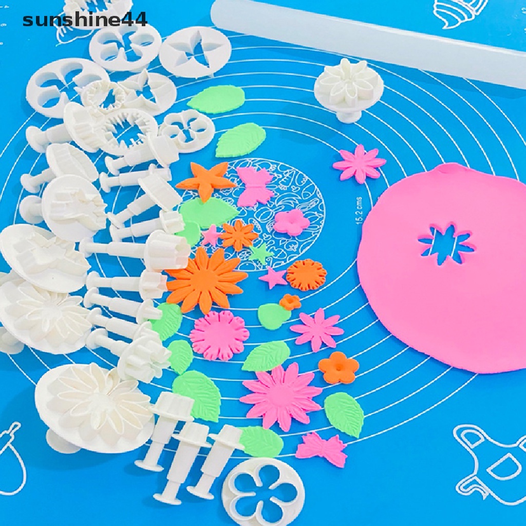 Sunshine 33PCS Cetakan Pemotong Fondant / Biskuit / Kue DIY