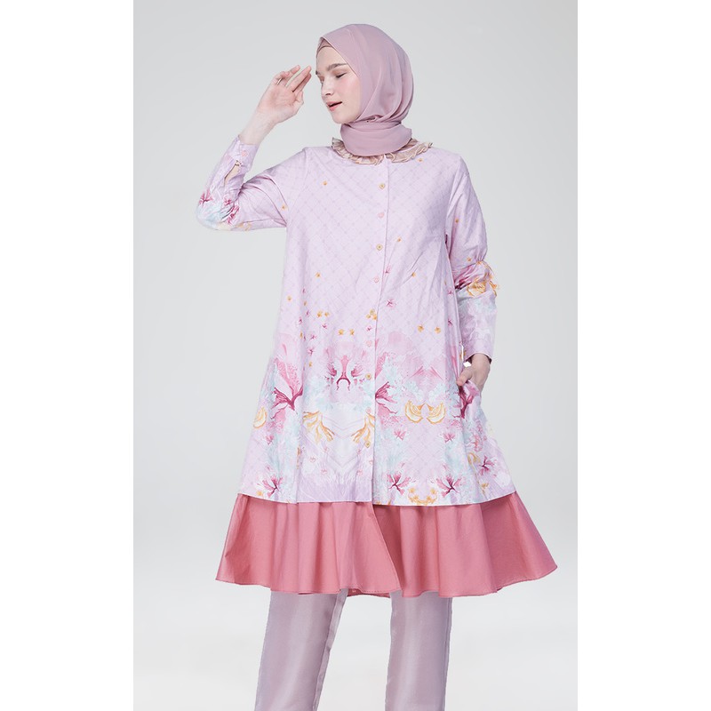 Ria Miranda Nebula Tunik Mauve Mist Size L