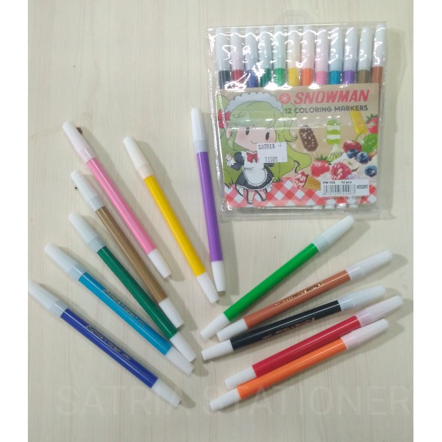 

SPIDOL SNOWMAN 12 WARNA