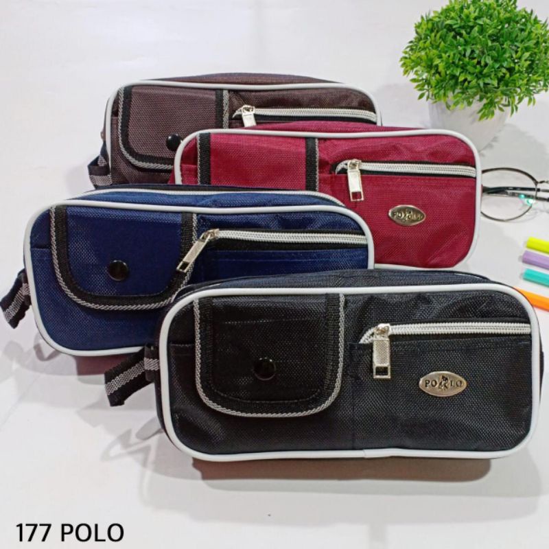

Tempat Pensil 177 Polo / Tempat Pensil Polos 2 Resleting / Kotak Pensil