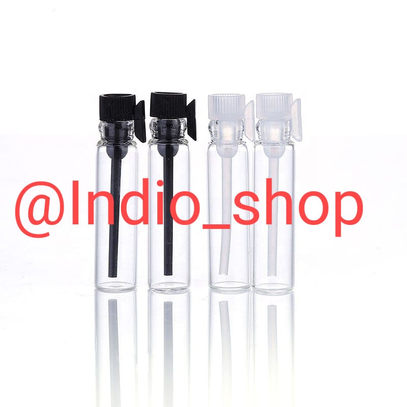 Botol parfum penicilin 2ml/botol tester lidi/tutup putih/hitam ( 1 lusin)