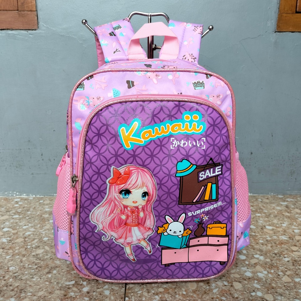 Tas Ransel Backpack Sekolah Anak Perempuan TK PAUD Kawaii