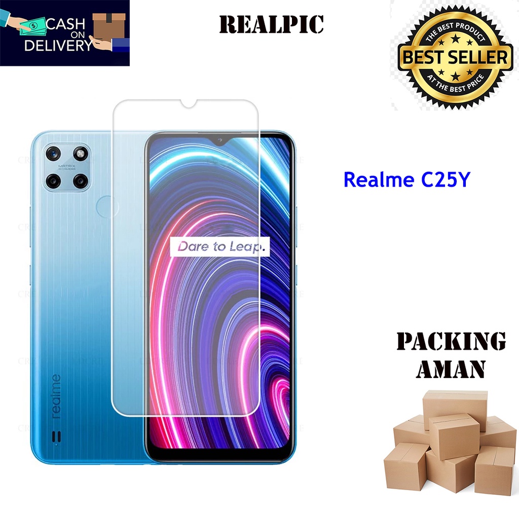 Tempered Glass Realme C25Y Screen Protector Anti Gores