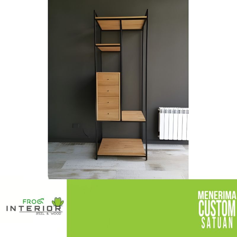 lemari / lemari pakaian / rak display / lemari minimalis / hanger baju
