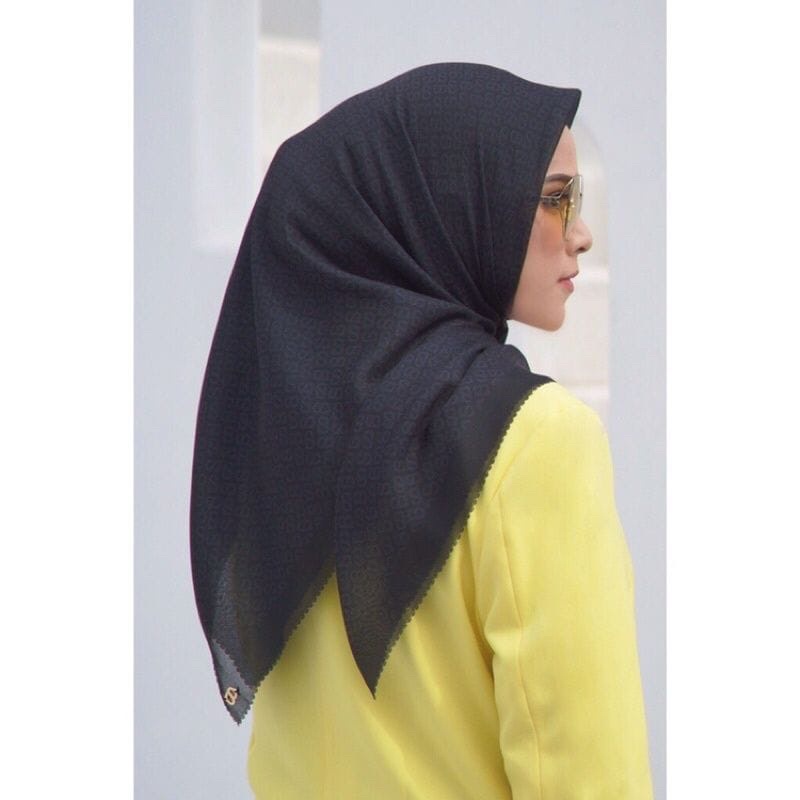 tapis black voal buttonscarves