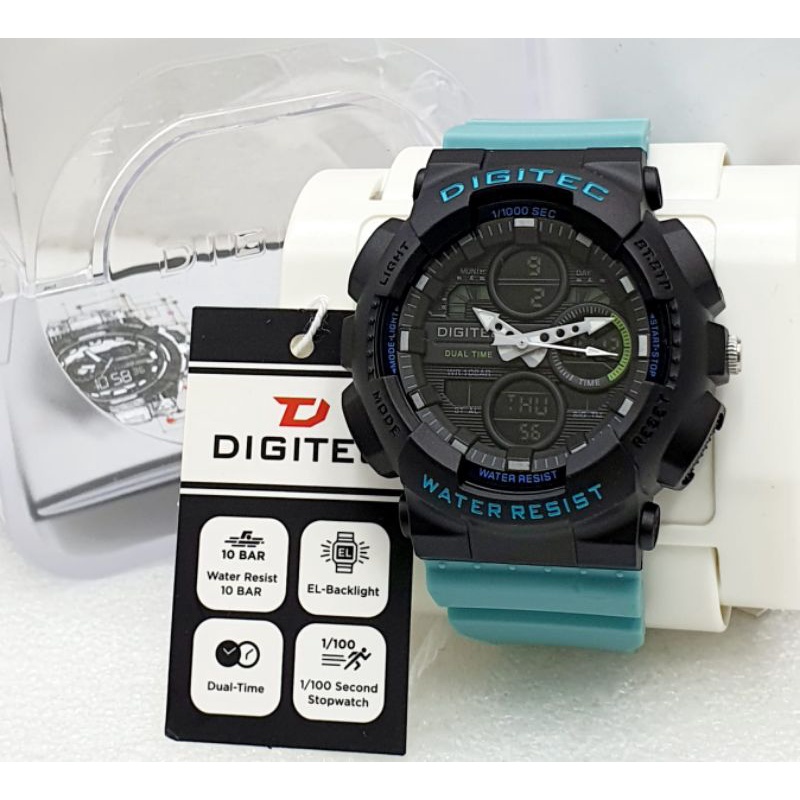 jam tangan DIGITEC ORIGINAL DUAL TIME