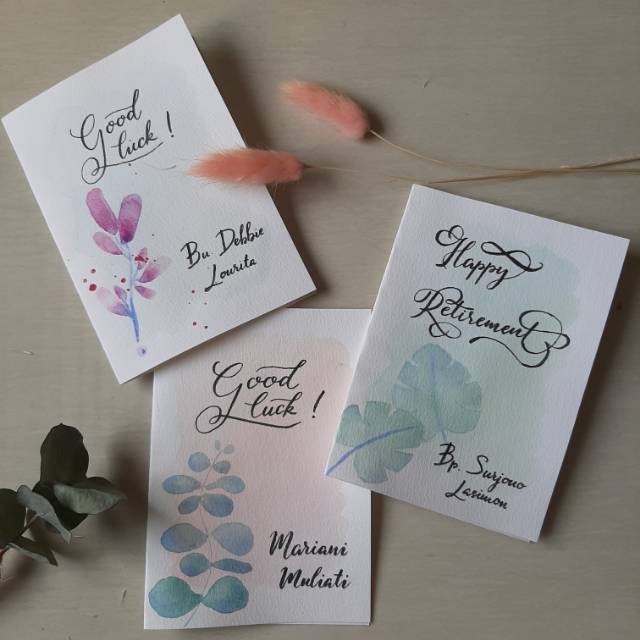 

Kartu Ucapan (Handmade Watercolor Lettering) JunDW
