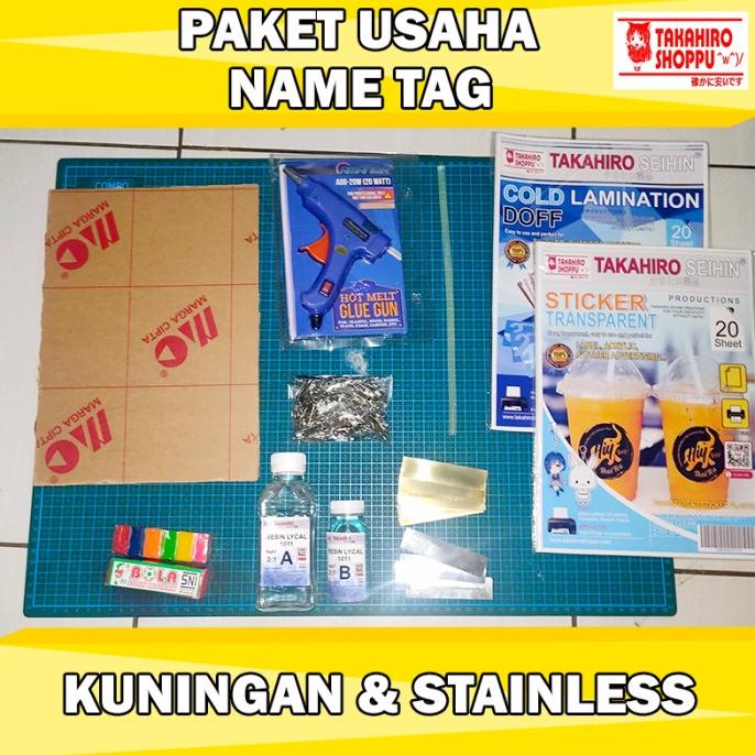 

[[COD]] PAKET USAHA NAME TAG KUNINGAN & STAINLESS PROMO Kode 28