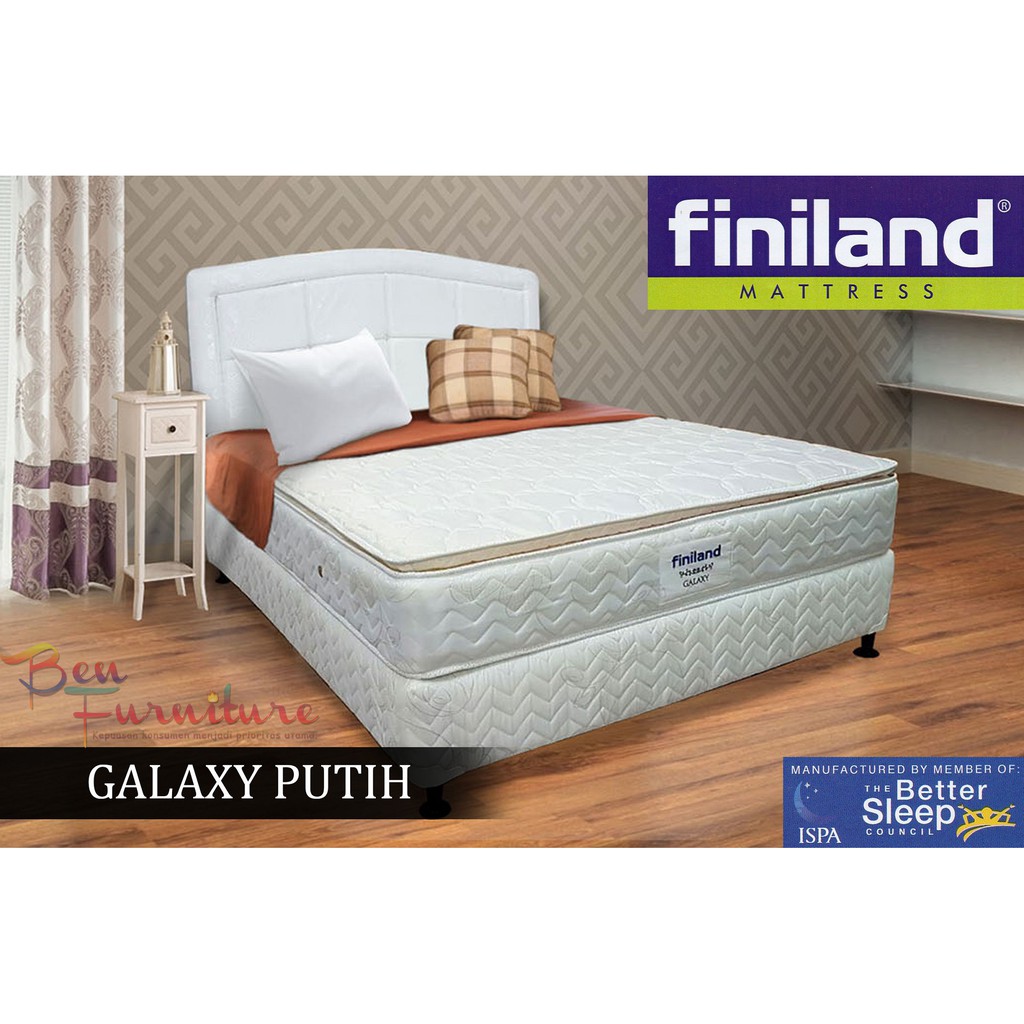 Kasur Finiland GALAXY WHITE, PillowTop (160X200) Mattress Only