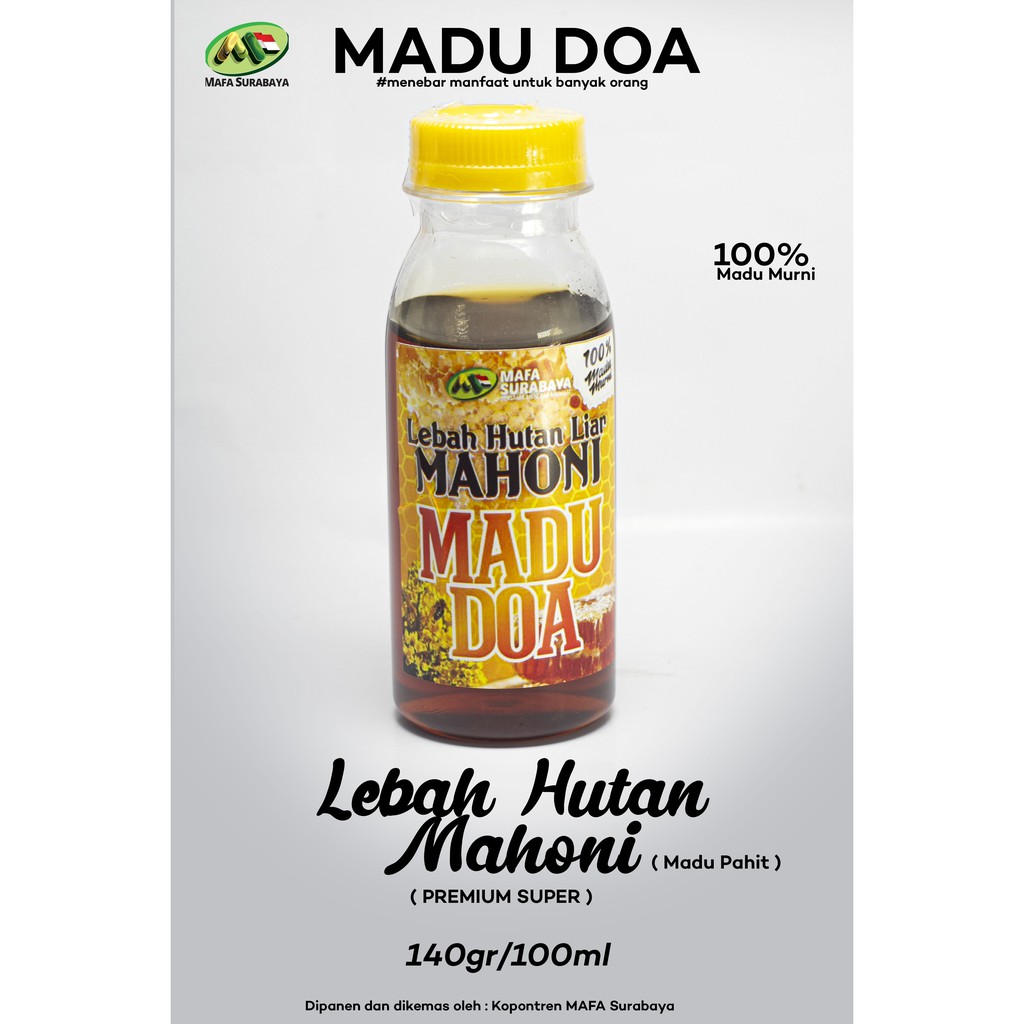 

MADU DOA LEBAH HUTAN LIAR MAHONI ASLI 100ml 100% PREMIUM SUPER MADU MURNI