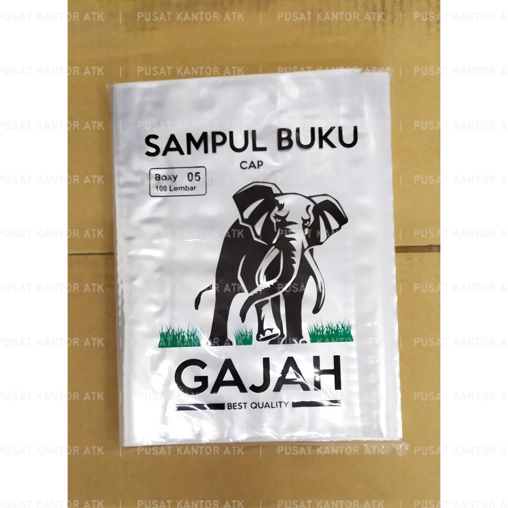 

Gajah Sampul Plastik Boxy isi 100 lembar untuk Buku Kecil Cap Gajah - Per Pak