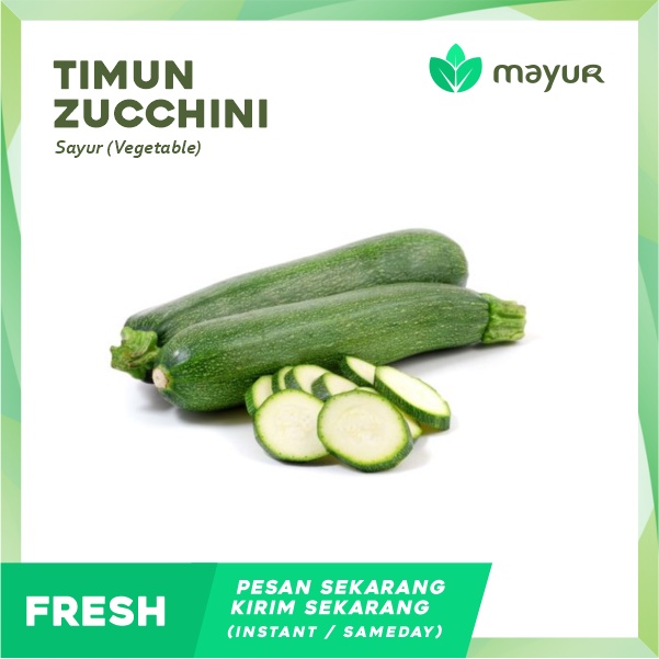 

Timun Zucchini/Zukini/Timun Jepang (1 pcs | 500 gr | 1 kg)