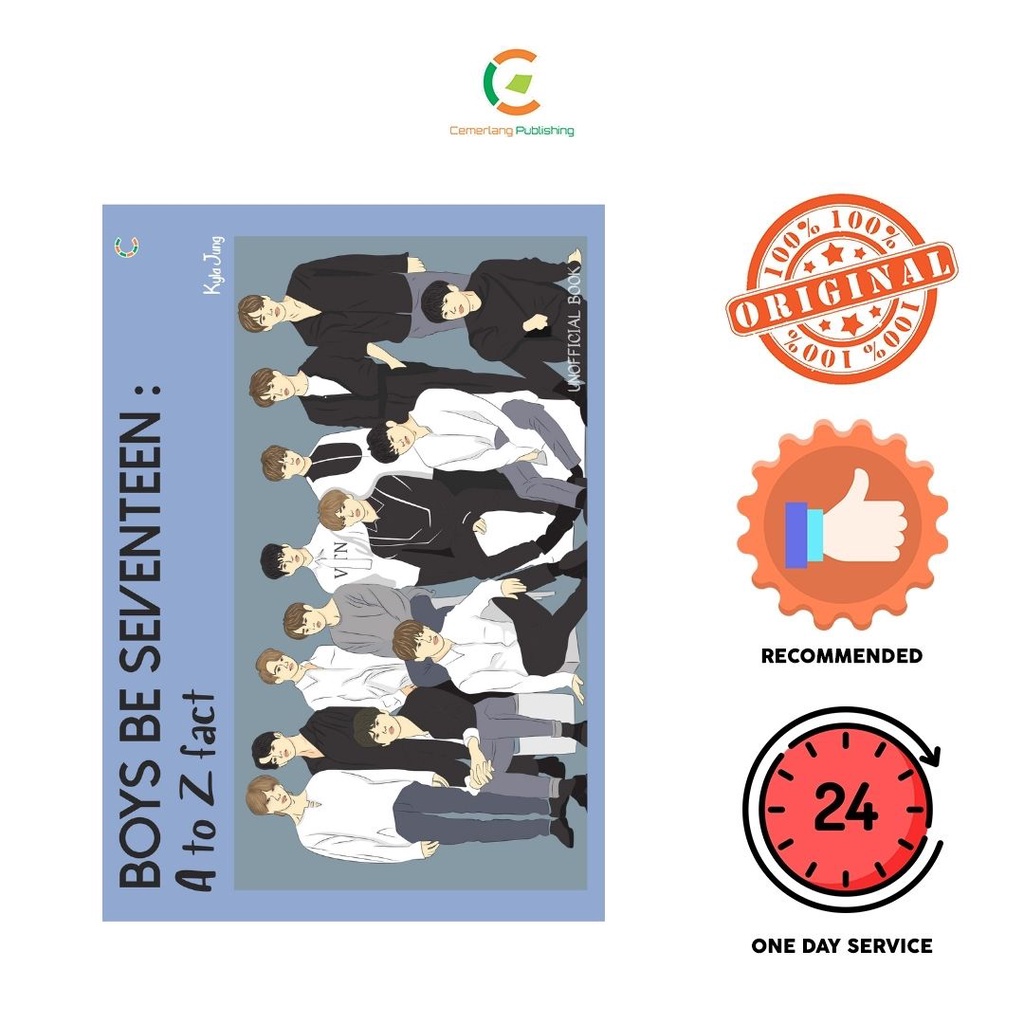 BUKU KPOP - BOYS BE SEVENTEEN A to Z Fact | BONUS POSTER & PHOTOCARD | Unofficial Book