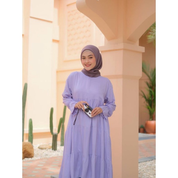 Raveline Midi Dress /Midi dress/Midi Dress Hijab/ Midi Dress Korea/ Midi Dress Polos/ Midi Dress Ter