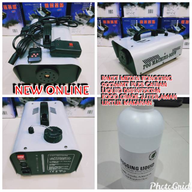 READY,,,PAKET MESIN FONGGING 900WATT PLES CAIRAN LIQUID DESINFEKTAN FOOD GRADE 1LITER