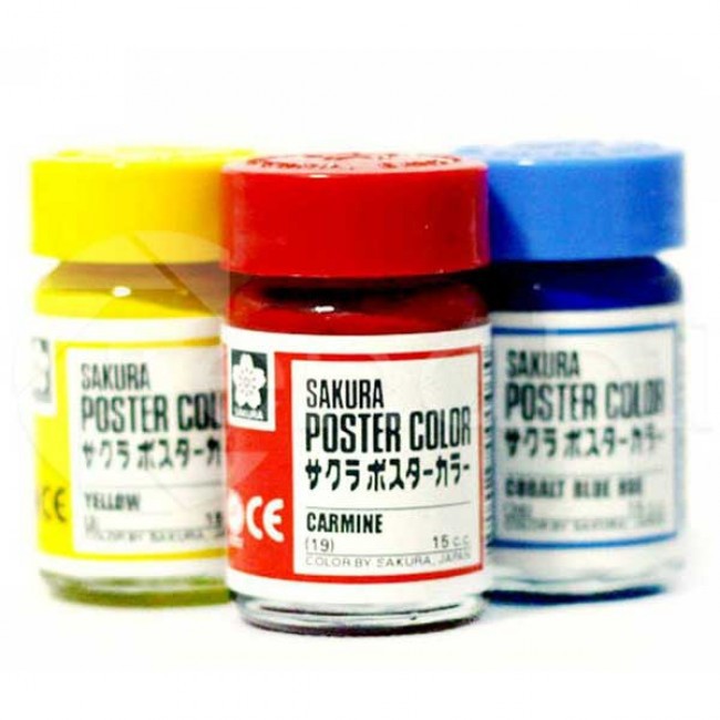 Sakura Poster Color Cat  Poster Sakura 15ml Set 5 Warna  