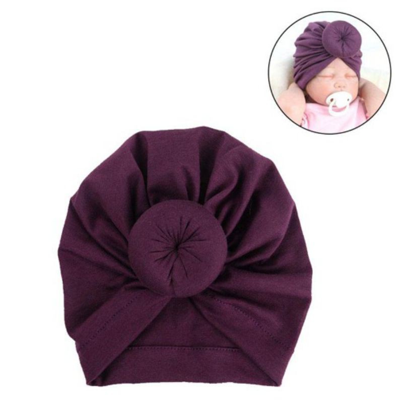 Turban Bayi Pita Donat Bulat Polos Termurah