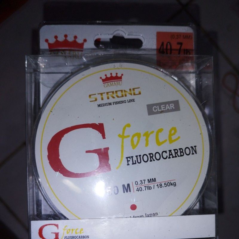 Senar Gamaru G Force Gforce G-force Fluorocarbon 150 cm ukuran 037/40 Lb setara 18.50 kg