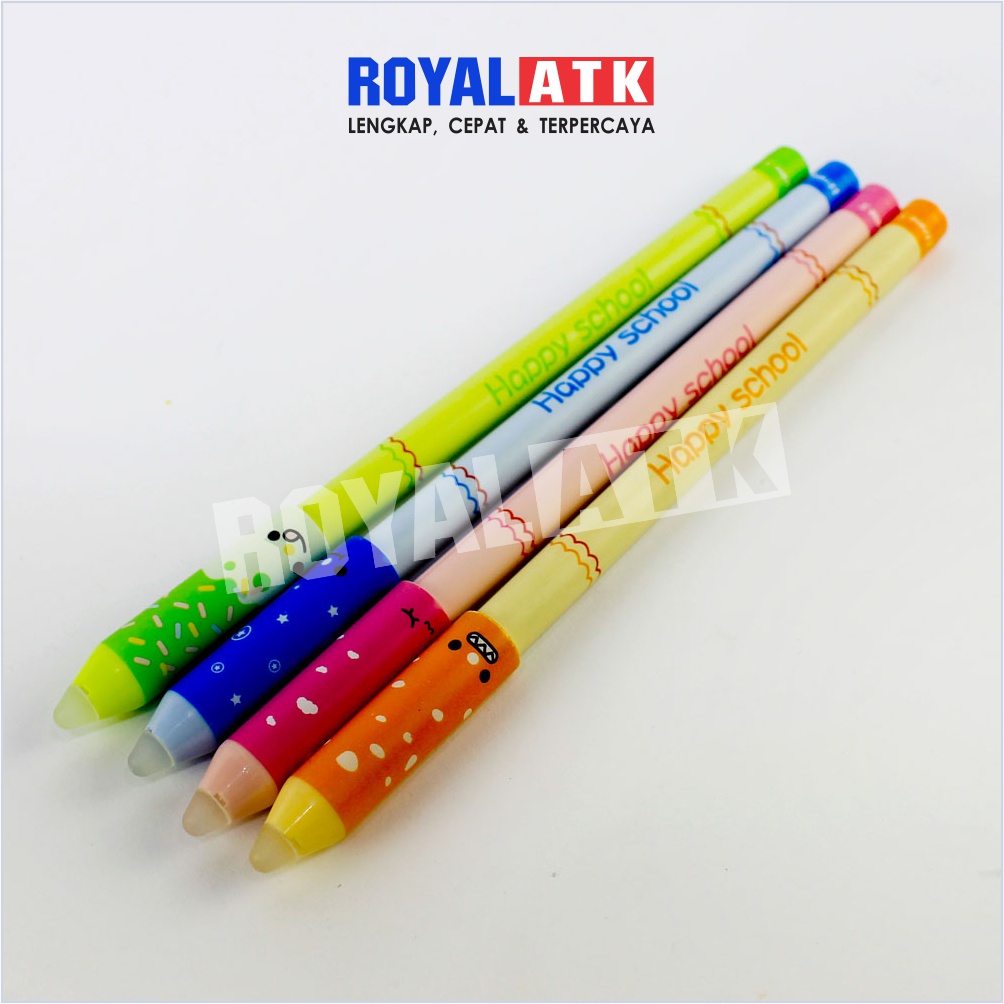 Eraseable Gel Pen / Pulpen Gel Dapat Dihapus M&amp;G Happy School AKPB1472