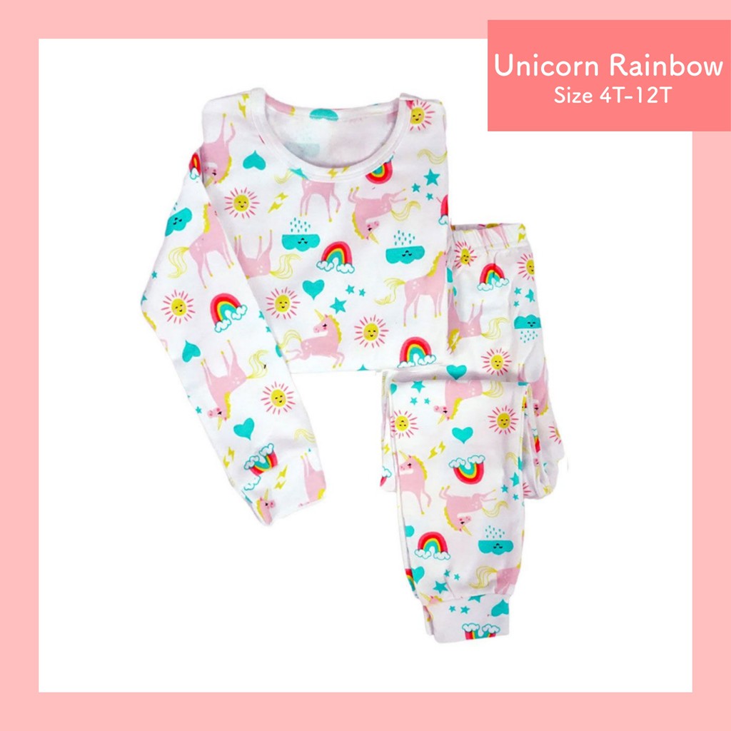  Baju Tidur Unicorn  Lengan Panjang BAJUKU