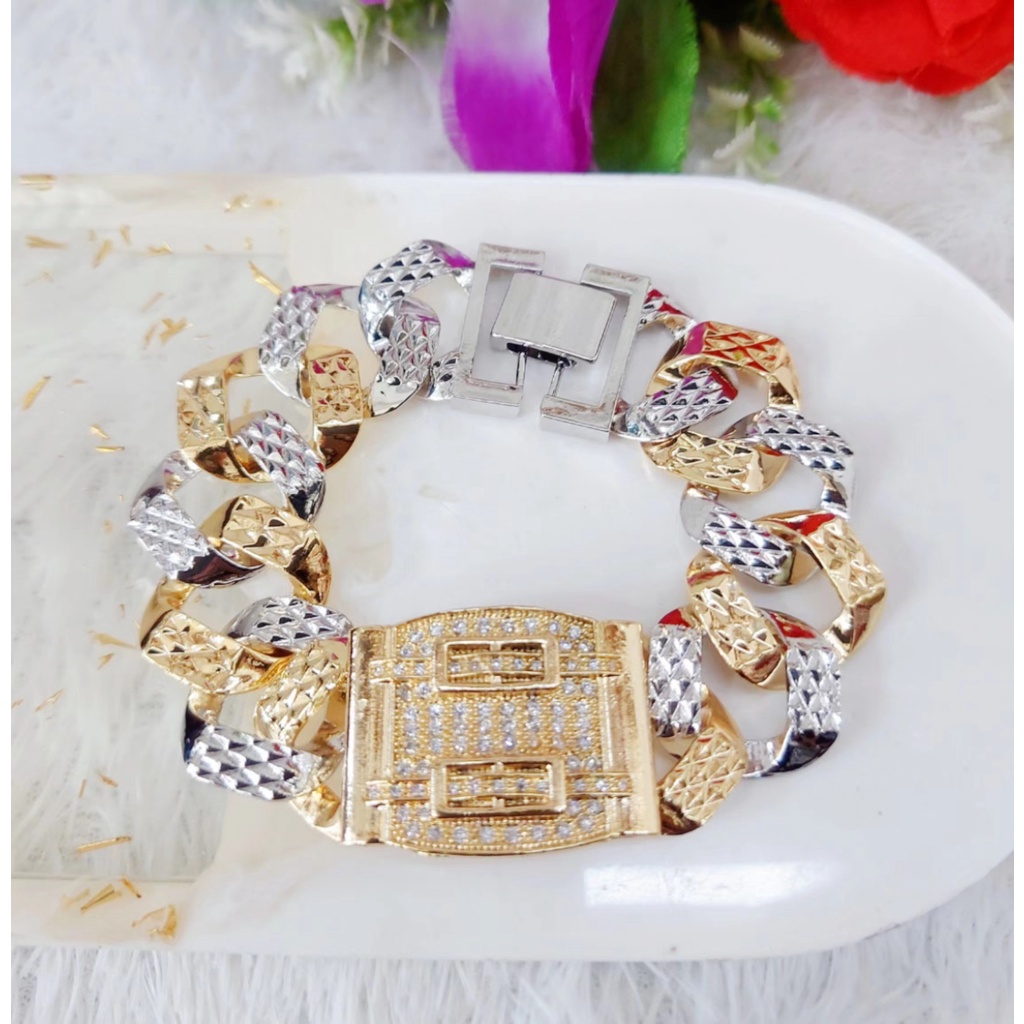 Gelang Xuping Permata Rantai Kombinasi Lapis Emas18k F55,56