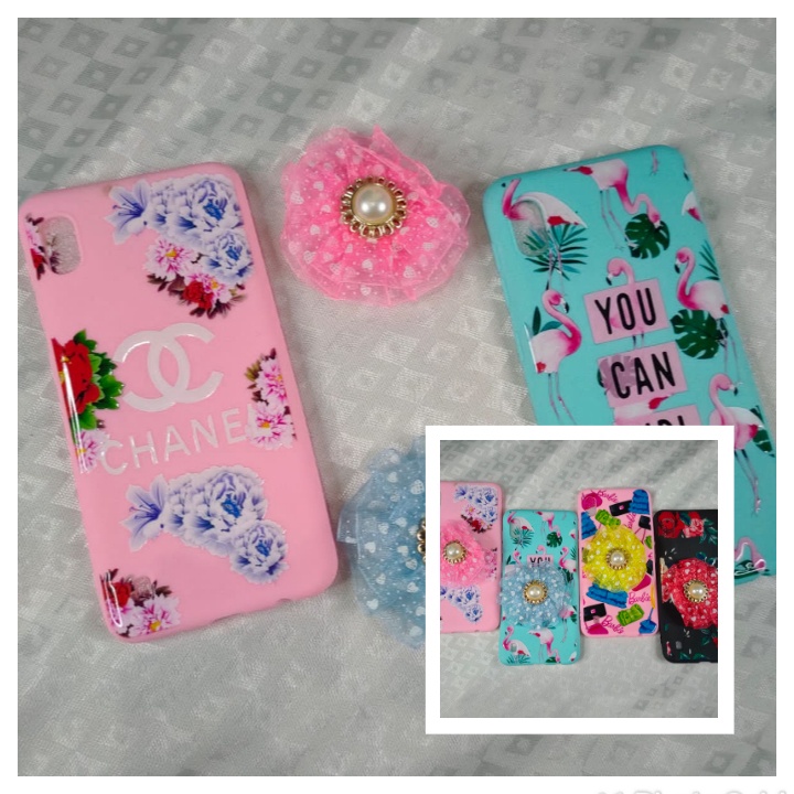 SOFT CASE KARAKTER POPSOCKET BUNGA 5D SAMSUNG J2 PRIME