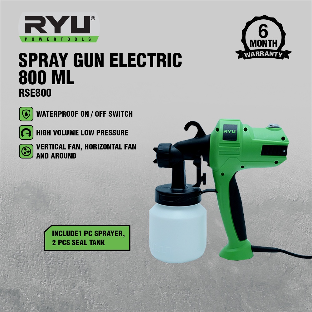 Ryu spray gun electric 800 ml RSE 800 semprotan cat tembok