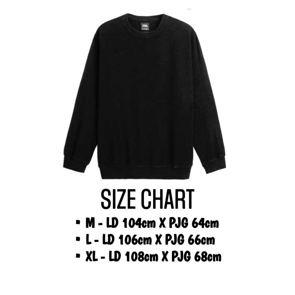 Sweater Crewneck Pria Wanita ACDC Katun Fleece