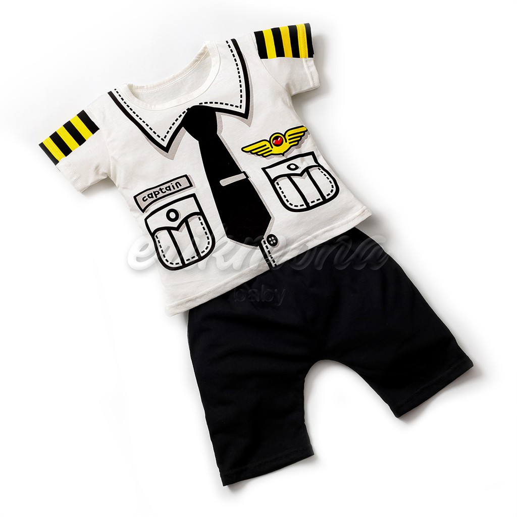 ✔️ setelan anak karakter lucu baju anak bayi model PILOT ✔️
