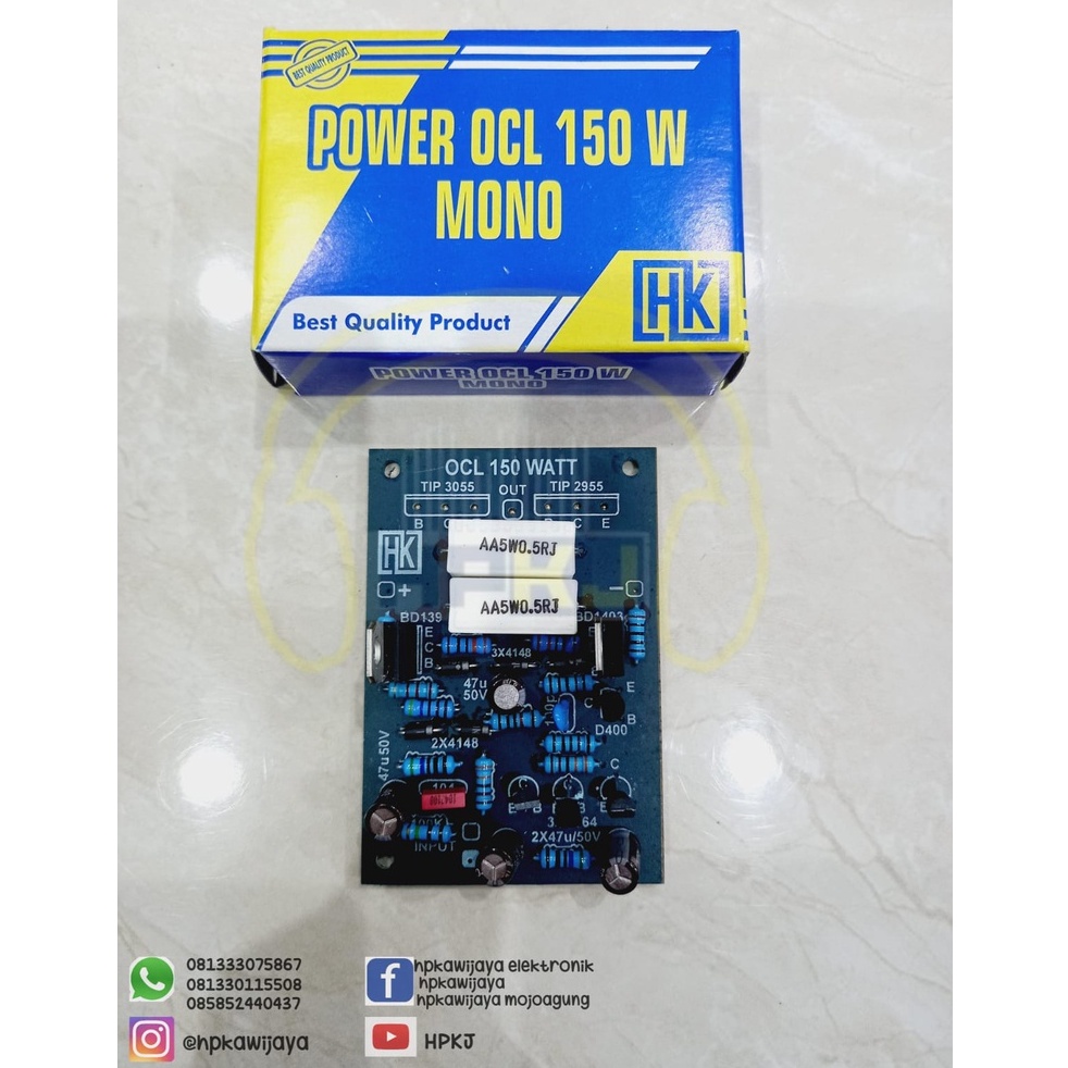 Jual KIT DRIVER POWER OCL 150W MONO HK kit driver ocl 150 watt mono HK