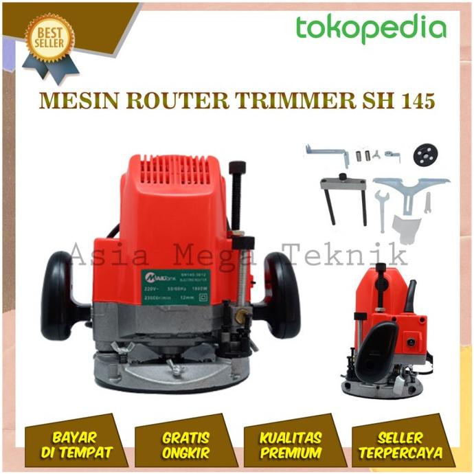 Promo Awal tahun MAILTANK SH-145 MESIN ROUTER PROFIL KAYU BESAR 12MM mesin router besar Promo Awal