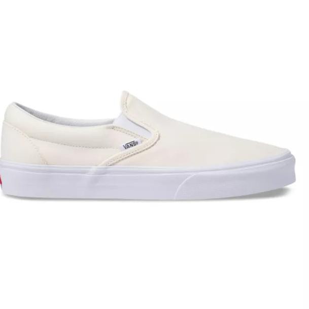 vans slip ons cream