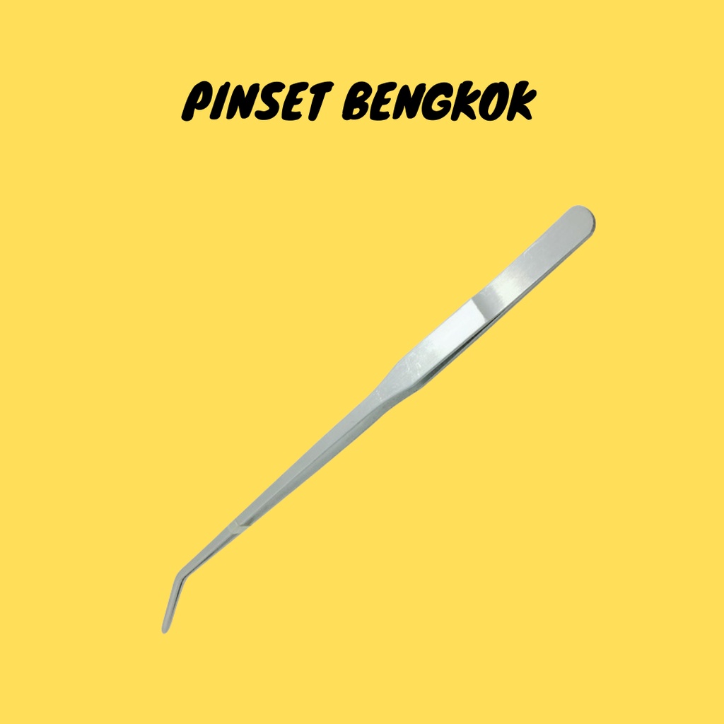 Pinset Aquascape 27 cm Panjang Bengkok Lurus Bahan Stainless Tweezer Penjepit Reptil Hewan Serangga Tumbuhan