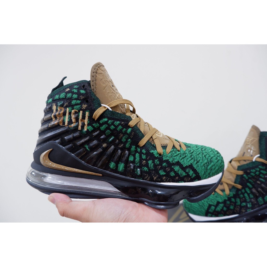lebron 17 green and white