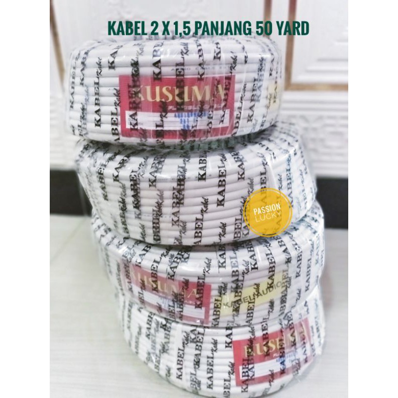 KABEL NYM 2 X1,5  KAWAT PANJANG 50 YARD/30YARD KABEL AUDIO/KABEL HYO SERABUT 50YARD